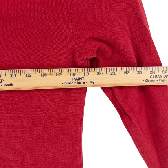 Polo Ralph Lauren Boys XL 18-20 Classic Fit Red Long Sleeve Polo Shirt Navy Pony - Picture 5 of 6